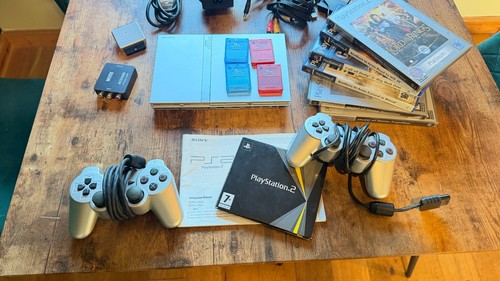 Sony ps2 slim - silver, console