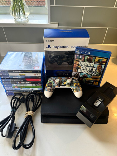 Sony playstation slim 500gb - playstation, 4
