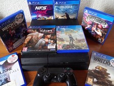 PS4 Console 500gb + games, all