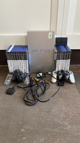 Sony playstation ps2 silver - sony,