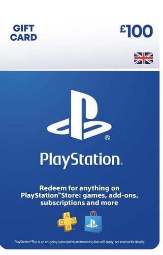Playstation gift card 100 - gift, £100